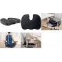 LogiLink ortopedický sedací vankúš s pamäťovou penou a rukoväťou na prenášanie, čierny (EO0089)
