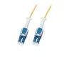 LogiLink Uniboot Push-Pull optický patch kábel LC-LC OS2, 5,0 m