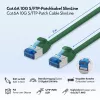 LogiLink SlimLine Cat.6A S/FTP LSZH patch kábel, 3m, zelený