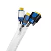 LogiLink káblový manažment s na zips, polyester, biely, 2m, 30mm vonkajší priemer