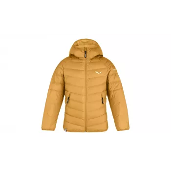 Detská páperová bunda Salewa Brenta RDS Down Jacket, Spruce Yellow, 116-128 cm