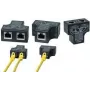 LogiLink RJ45 Port Doubler, T-adapter, 1x RJ45 konektor samica na 2x RJ45 konektor samica, 10/100 BaseT, čierna (MP0137)