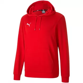 PUMA teamGOAL 23 voľnočasová mikina s kapucňou červená