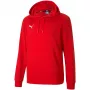 PUMA teamGOAL 23 voľnočasová mikina s kapucňou červená