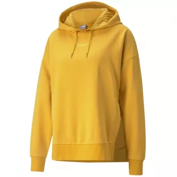 PUMA HER mikina s kapucňou TR dámska Relaxed Fit svetložltá