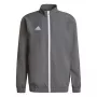 adidas Entrada 22 prezentačná bunda šedá štvrtá/čierna XL