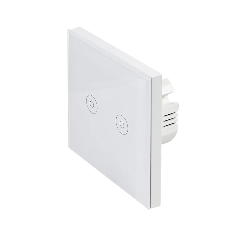 LogiLink WiFi Smart EU svetelný vypínač, 2-násobný, kompatibilný s Tuya, biely