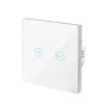 LogiLink WiFi Smart EU svetelný vypínač, 2-násobný, kompatibilný s Tuya, biely