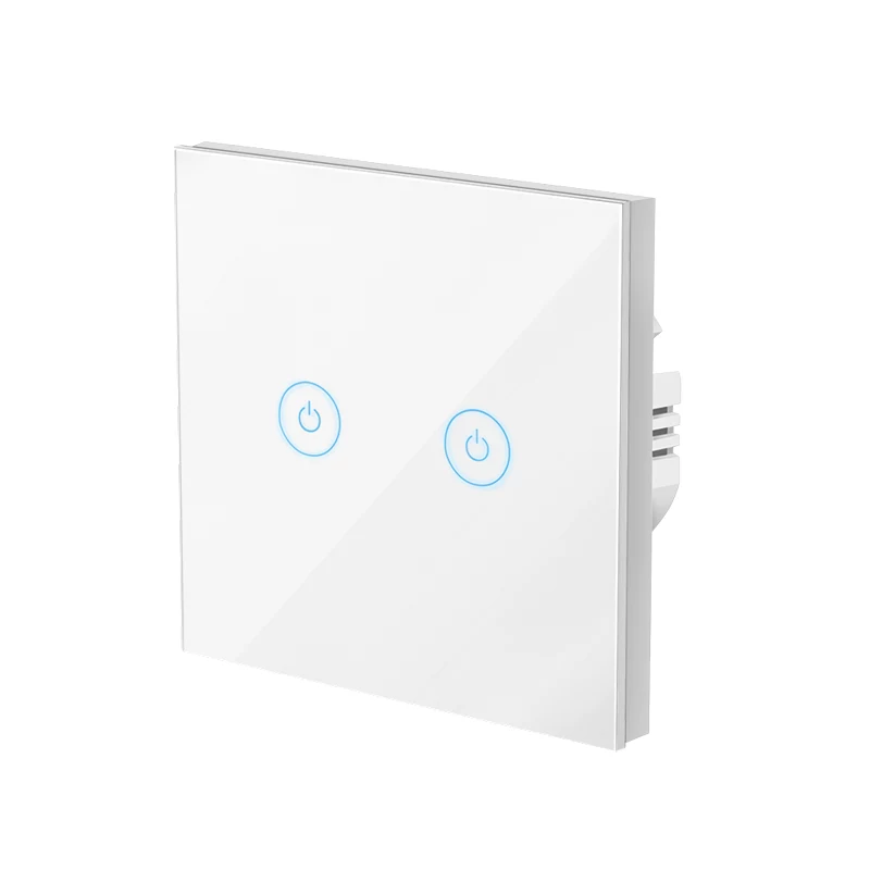 LogiLink WiFi Smart EU svetelný vypínač, 2-násobný, kompatibilný s Tuya, biely