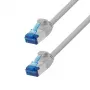 LogiLink Cat.6A S/FTP LSZH Slim Ethernet patch kábel, sivá, 20 m