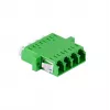 LogiLink LC Quad optická adaptérová sada, 12 kusov, zelená, s prírubou, SC Duplex Breakout