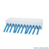 LogiLink NK4093 desktopový patch panel Cat.6A, 12 portov, svetlosivý (RAL 7035), tienený, bezskrutková oceľ