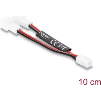 Delock Y rozbočovač kábel ventilátora 1x 2-pin samica na 2x 2-pin samec 10 cm