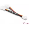 Delock Y kábel ventilátora 1 x 3-pin samica na 2 x 3-pin samec 10 cm