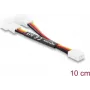 Delock Y kábel ventilátora 1 x 3-pin samica na 2 x 3-pin samec 10 cm