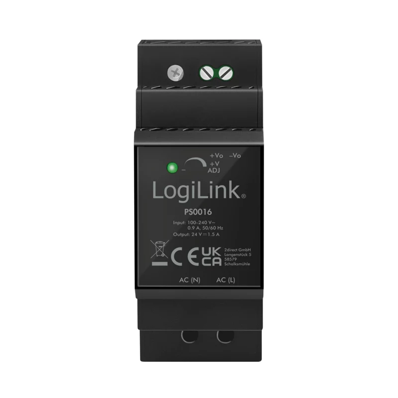 LogiLink PS0016 Napájací zdroj na DIN lištu, 36 W 24 V