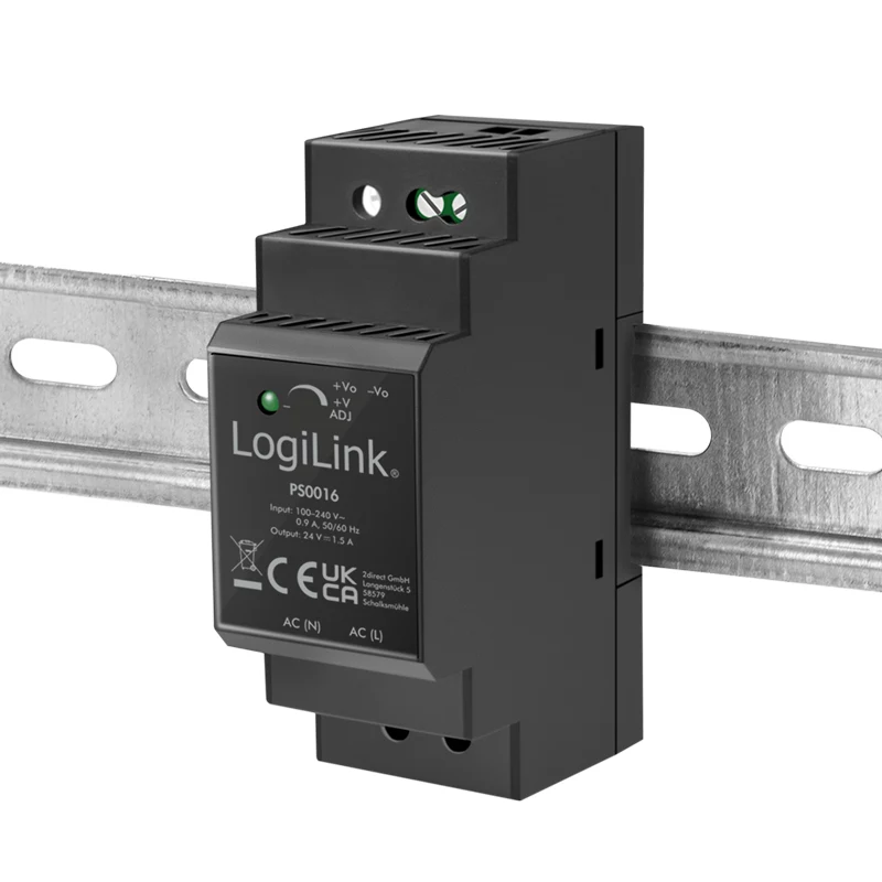 LogiLink PS0016 Napájací zdroj na DIN lištu, 36 W 24 V