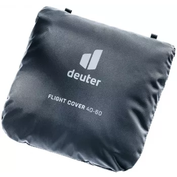 DEUTER kryt na Flight Case - čierne ochranné puzdro proti prachu a škrabancom s výrezmi na rukoväte