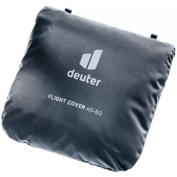 DEUTER kryt na Flight Case - čierne ochranné puzdro proti prachu a škrabancom s výrezmi na rukoväte