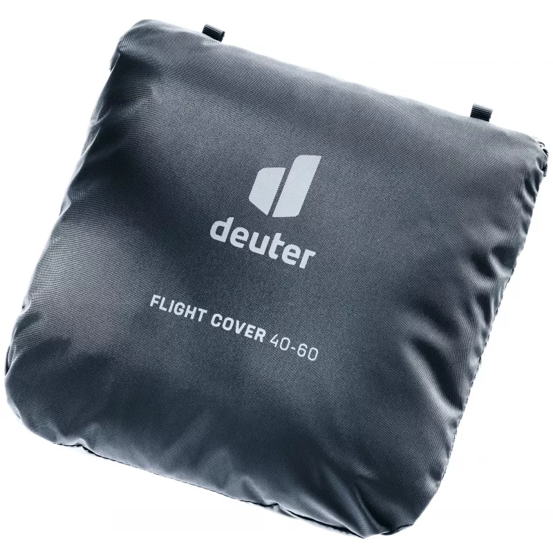 DEUTER kryt na Flight Case - čierne ochranné puzdro proti prachu a škrabancom s výrezmi na rukoväte