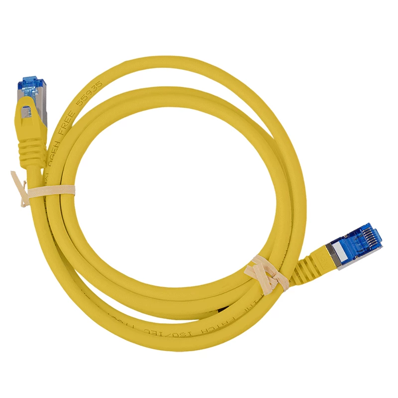 LogiLink Cat.6A S/FTP LSZH patch kábel, CCA, 5m, žltý, EconLine