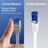 LogiLink SlimLine Cat.6A S/FTP LSZH patch kábel, žltá, 20 m