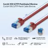 LogiLink SlimLine Cat.6A S/FTP LSZH patch kábel, červená, 3m, 10Gbps