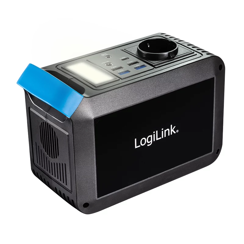 LogiLink Powerstation 200W, 148Wh Li-ion, čistá sínusoida, USB-C PD 45W, LED svetlo