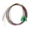 LogiLink Fiber Pigtail set 12 x LC/APC OS2 (G657.A1), 2m, farebný, zelený konektor