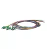LogiLink Fiber Pigtail set 12 x LC/APC OS2 (G657.A1), 2m, farebný, zelený konektor