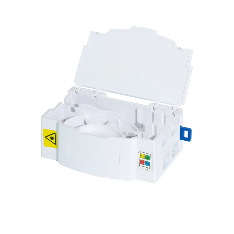 LogiLink FTTH ukončovacia skriňa pre montáž na lištu, 4 porty, biela