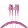 EFB Elektronik O0318.1-1.2 SC Duplex OM4 multimódový optický patch kábel, 1m, fialová, LSZH