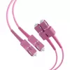 EFB Elektronik O0318.1-1.2 SC Duplex OM4 multimódový optický patch kábel, 1m, fialová, LSZH