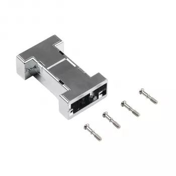EFB ELEKTRONIK EB0909MV2 metalizované prázdne rozhranie puzdro, 1-port Keystone, strieborná