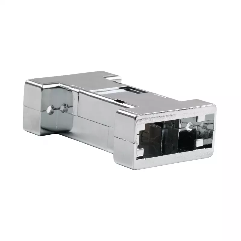 EFB ELEKTRONIK EB0909MV2 metalizované prázdne rozhranie puzdro, 1-port Keystone, strieborná