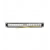 LOGILINK modulárny 16-port Cat.6A Keystone patch panel, 19/1U, s 3 káblovými krúžkami, čierny