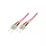 LogiLink OM4 SC/SC duplex multimode optický patch kábel, 3,0 m, LSZH fialový