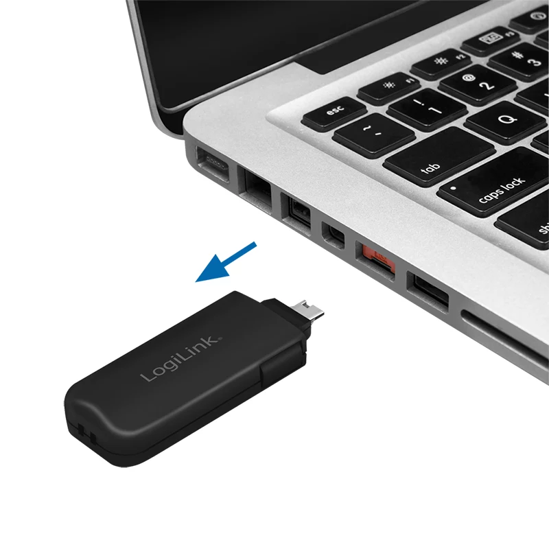 LogiLink AU0054 USB-A port blocker s 1 kľúčom a 4 zámkami, cestovná verzia, čierny
