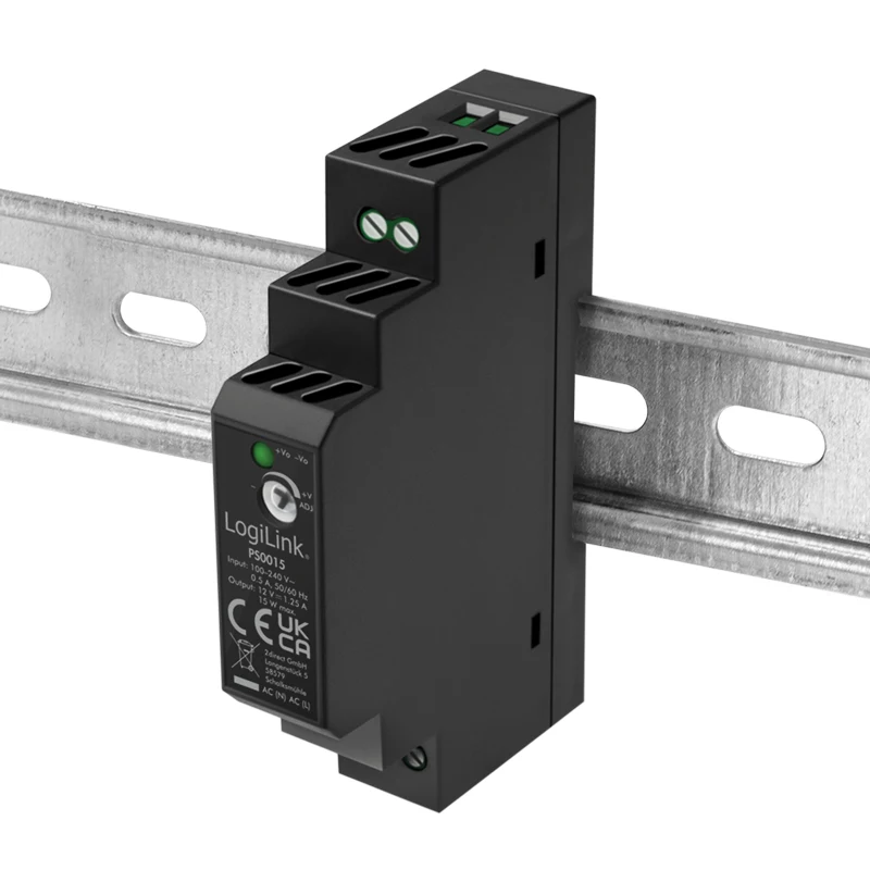 LOGILINK DIN-lištový napájací zdroj 15 W / 12 V