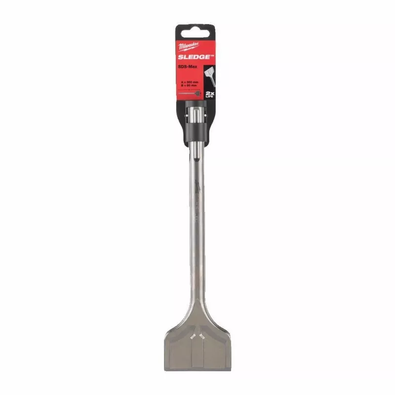 MILWAUKEE SDS-MAX ploché dláto so samonaostrovaním 80 mm x 300 mm