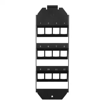 LOGILINK keystone vložka do podlahovej krabice pre 3 x 4 keystone moduly, čierna