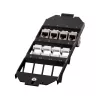 LOGILINK keystone vložka do podlahovej krabice pre 3 x 4 keystone moduly, čierna