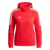 adidas Tiro 21 mikina s kapucňou Team Power Red junior veľkosť 116
