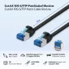 LogiLink SlimLine Cat.6A S/FTP LSZH patch kábel, 10 m, čierny