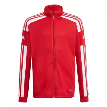 adidas Squadra 21 tréningová mikina pre mládež Team Power Red/biela GP6458 veľkosť 164