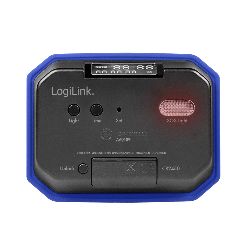 LogiLink elektronické parkovacie hodiny, KBA certifikované, modré