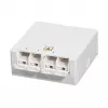 LOGILINK FTTH zásuvka FB1007, 4 porty, nástenná alebo lištová montáž, biela