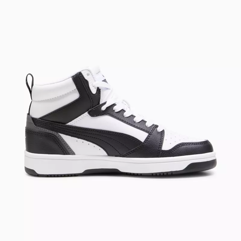 Puma Rebound V6 Mid detské tenisky biela čierna 393831 01 veľkosť 38