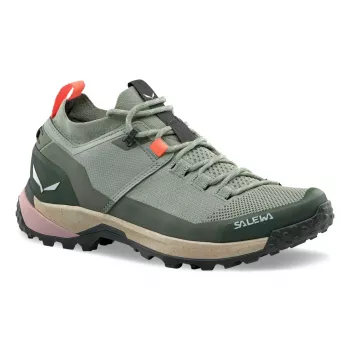 Salewa Puez 2 Knit PTX dámske nízke turistické topánky - Shadow/Olive - EU 41