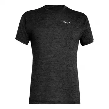 Salewa Puez Melange Dry tričko s krátkym rukávom pánske Black Out Melange veľkosť M